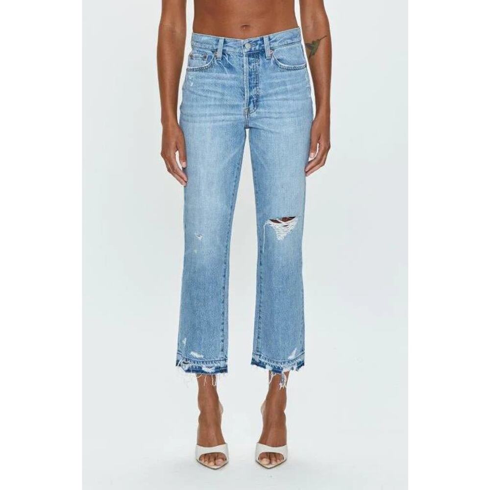 Charlie High Rise Classic Straight Denim